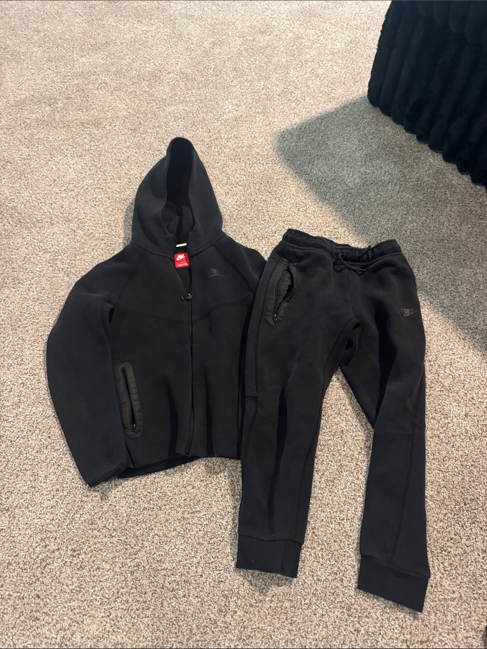 Nike Kids Black Jacket & Joggers Set